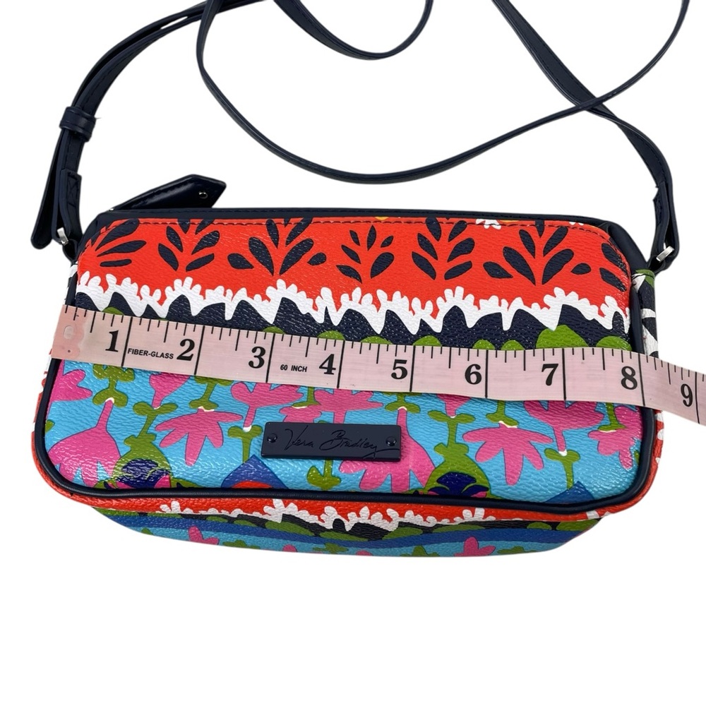 Vera Bradley Rio Stripe Small Crossbody Bag Purse - Bright Vibrant Colors - Picture 3 of 9